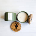 Farmhouse Candle, Caffeinated & Confidedent (Hemp) 5oz.: Sage Green