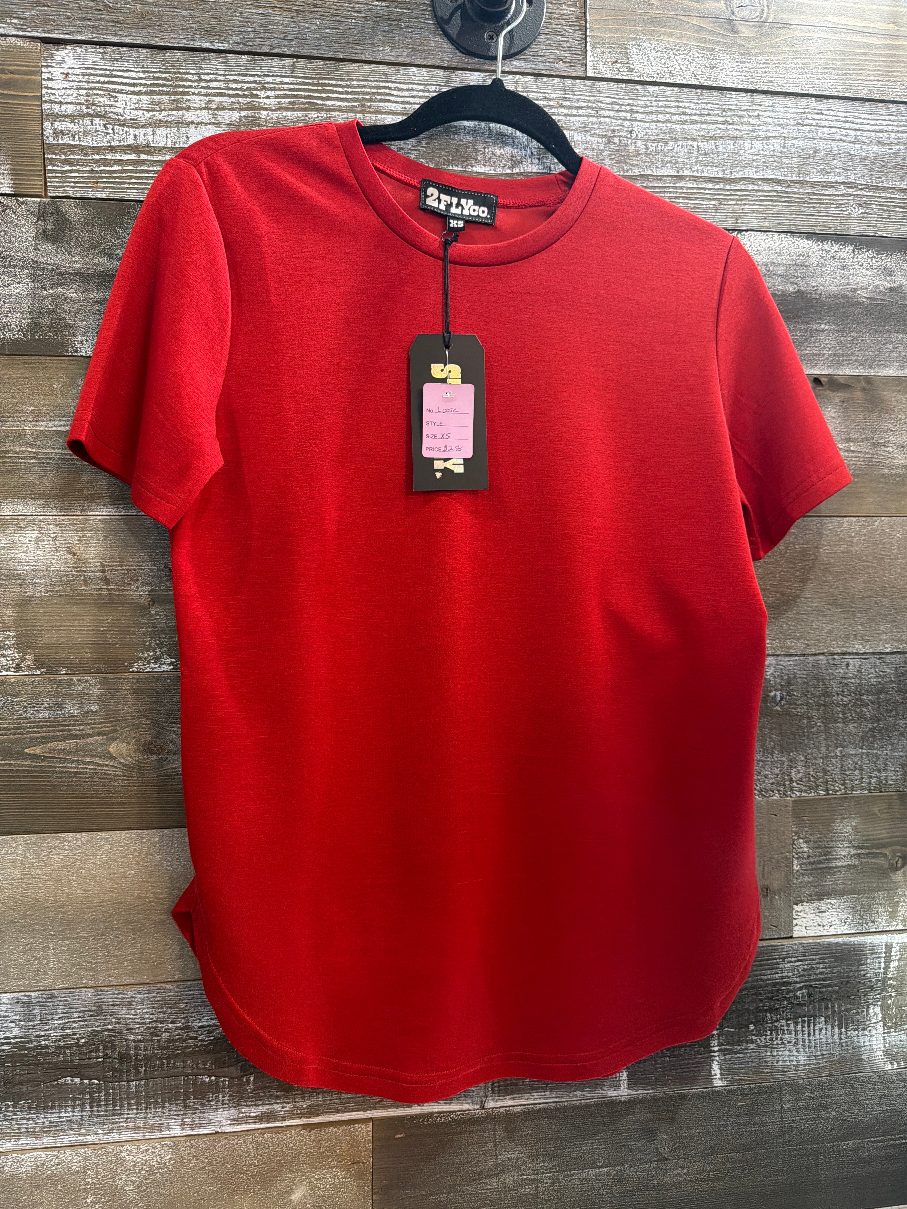 2Fly Loose Red Blouse