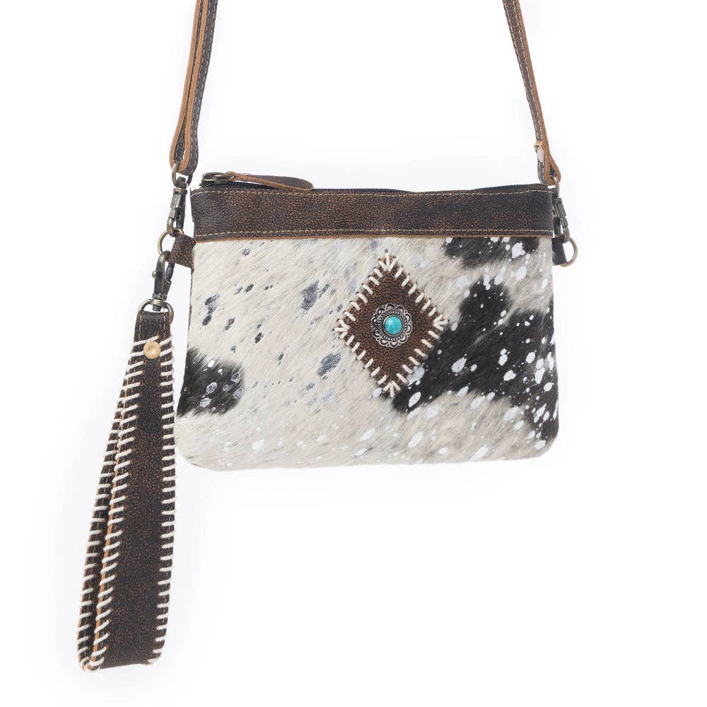 Eye of the Goddess Crossbody Bag in Black