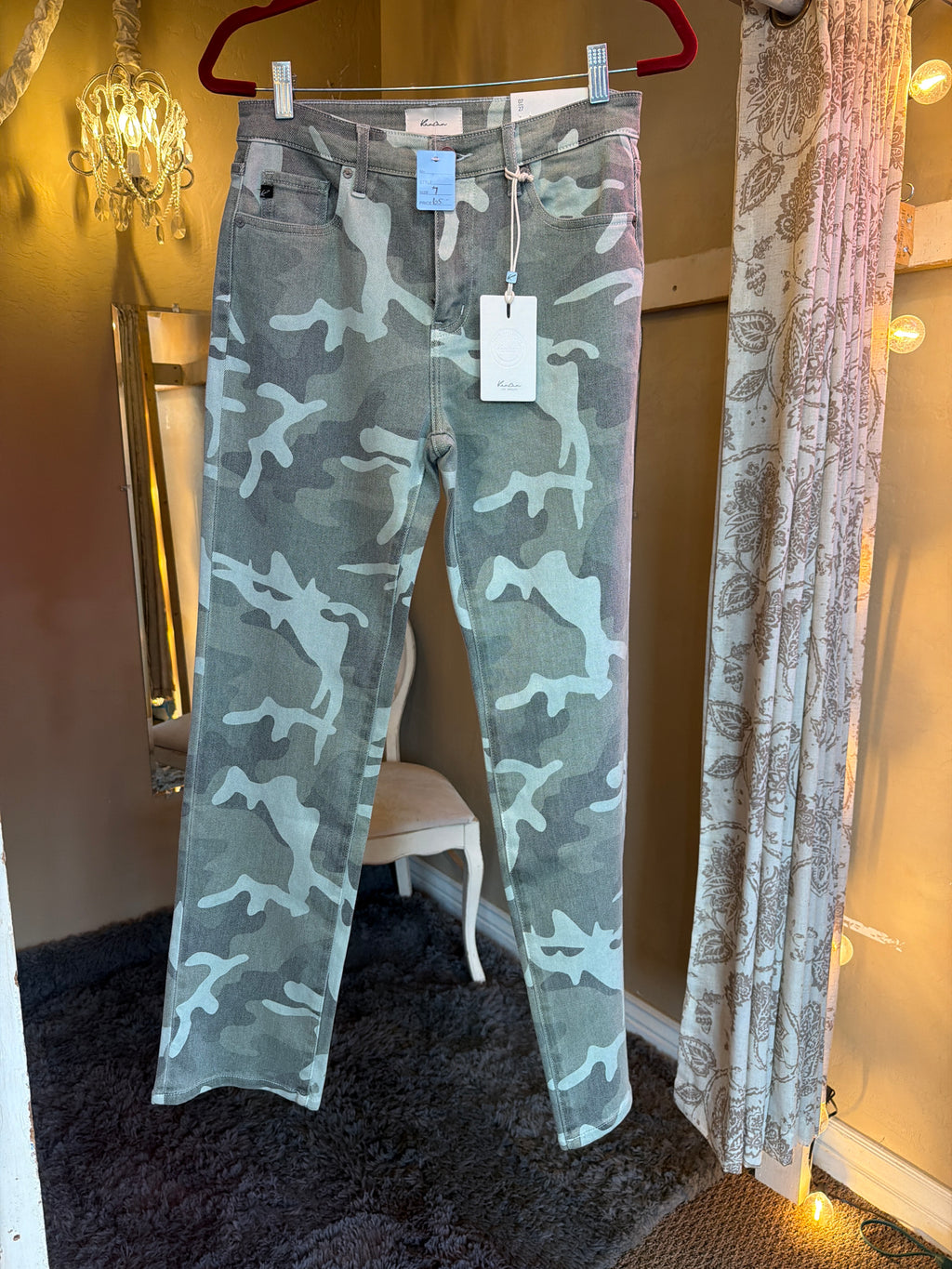 Kancan High Rise Camo Straight