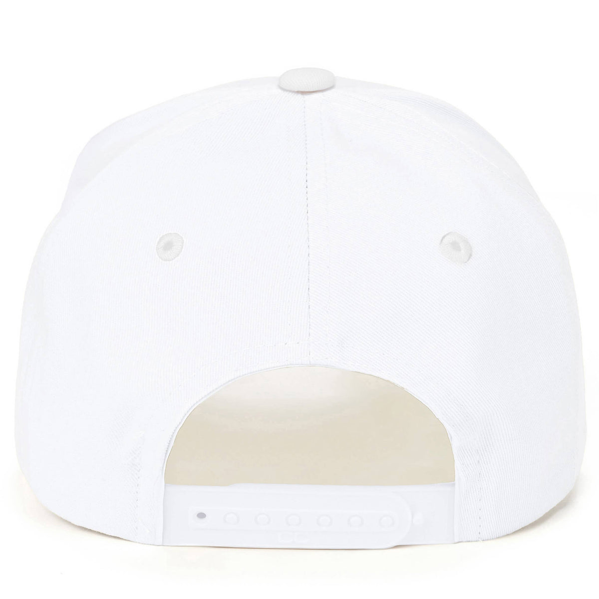 C.C HEAVEN MADE Letter Embroidered Trucker Hat: White/White