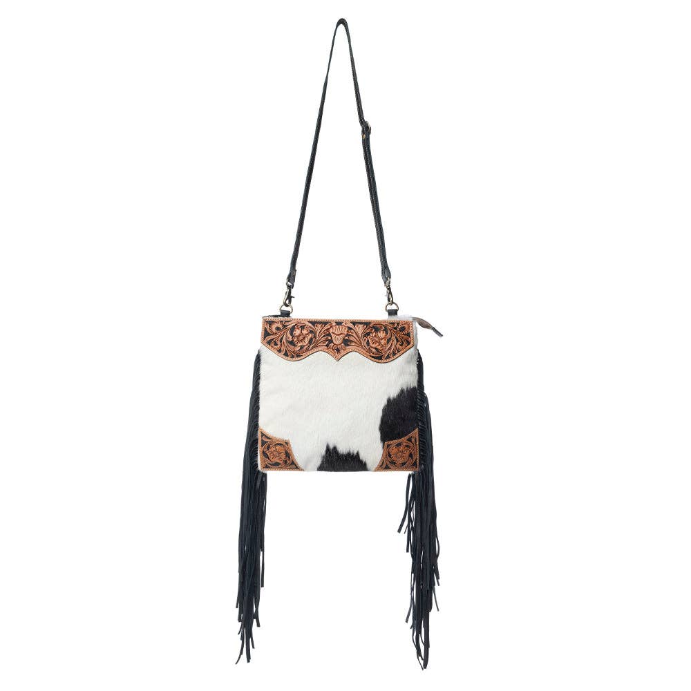 Tumbleweed Trail Fringed Hand-Tooled Bag