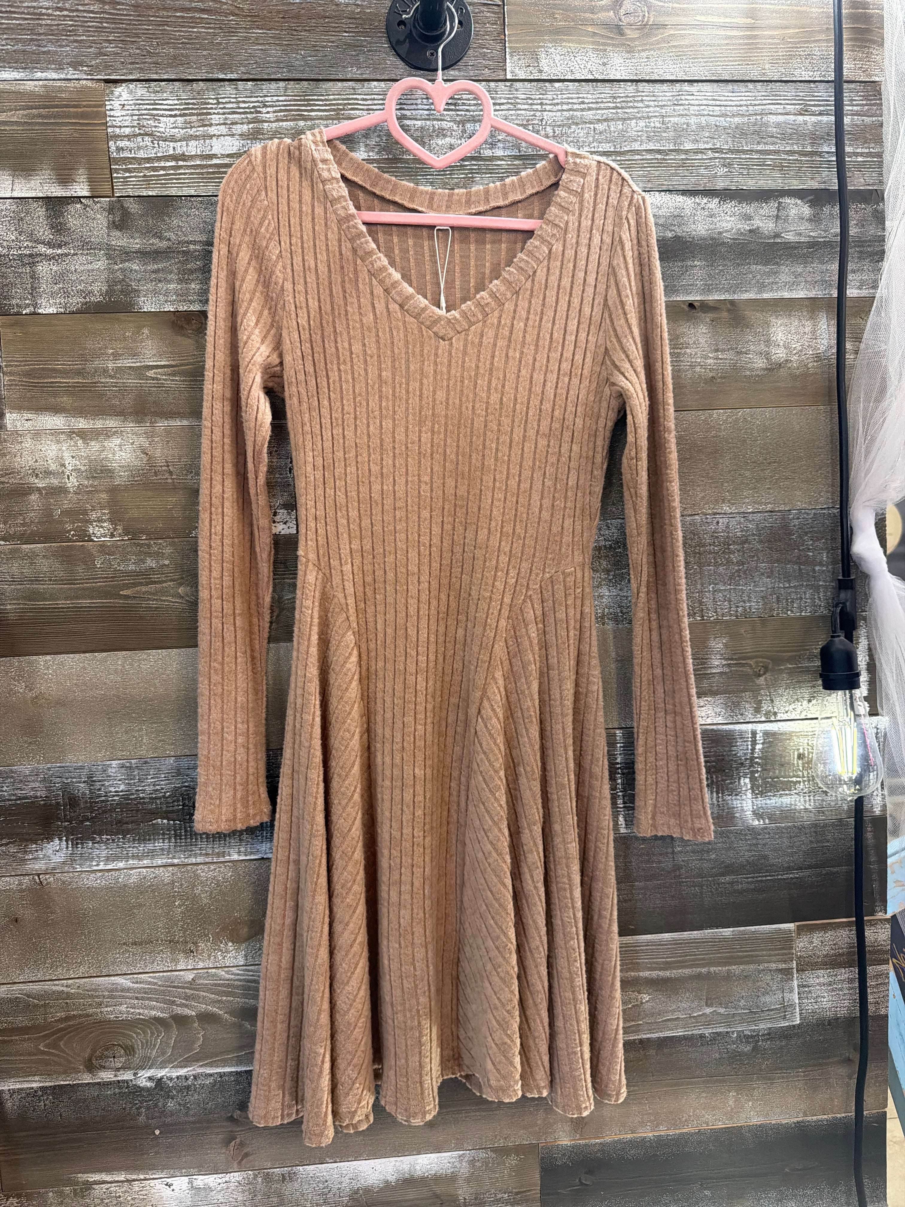 Long sleeve sweater dress