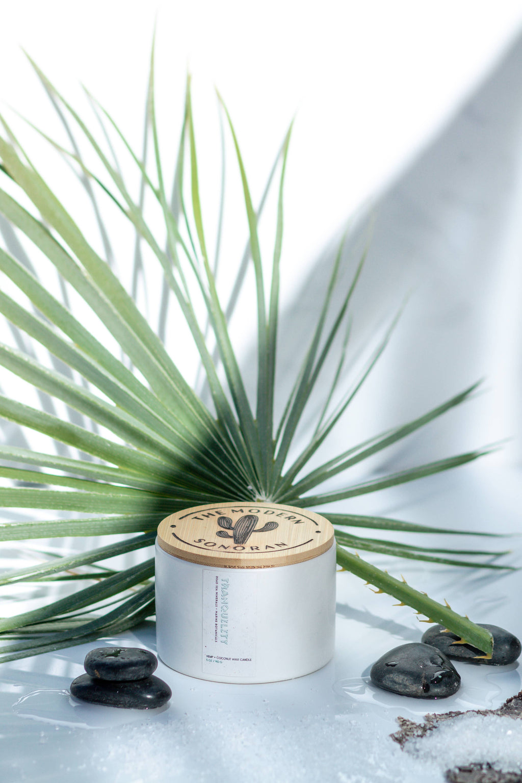 Tranquility: Dead Sea Spa Quiet Luxury Hemp Candle, 5 oz: White / 5 oz.