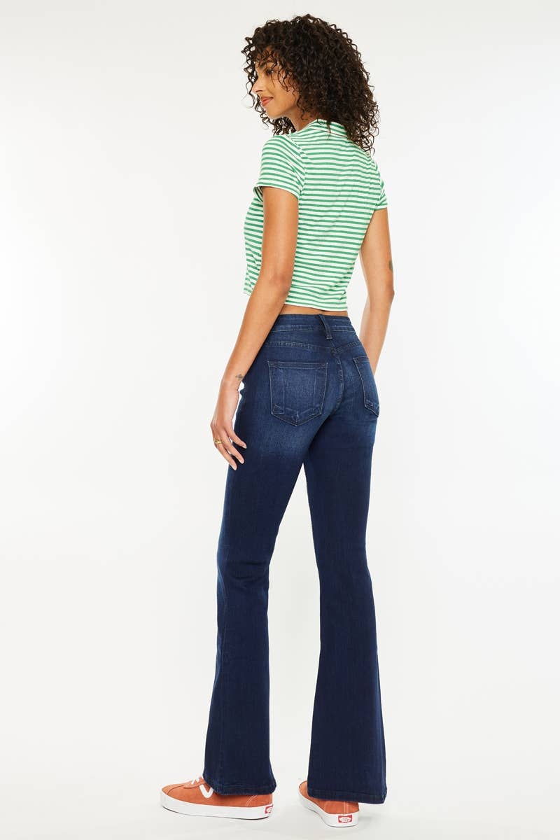 PETITE MID RISE FLARE-DARK