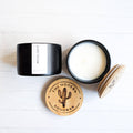 Modern Farmhouse Candle, Guest Room Hemp Wax, 5 oz.: Black