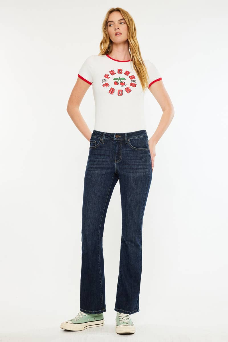 PETITE  MID RISE BOOTCUT-DARK / 1/24