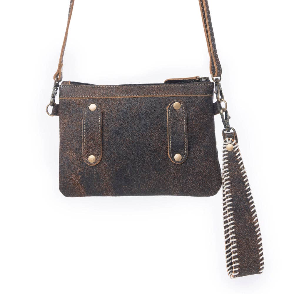 Eye of the Goddess Crossbody Bag in Black