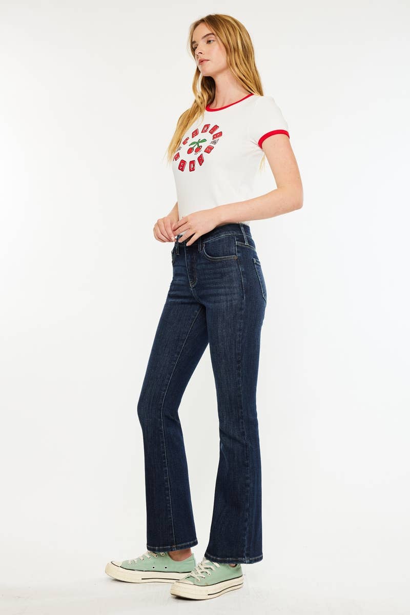 PETITE  MID RISE BOOTCUT-DARK / 1/24