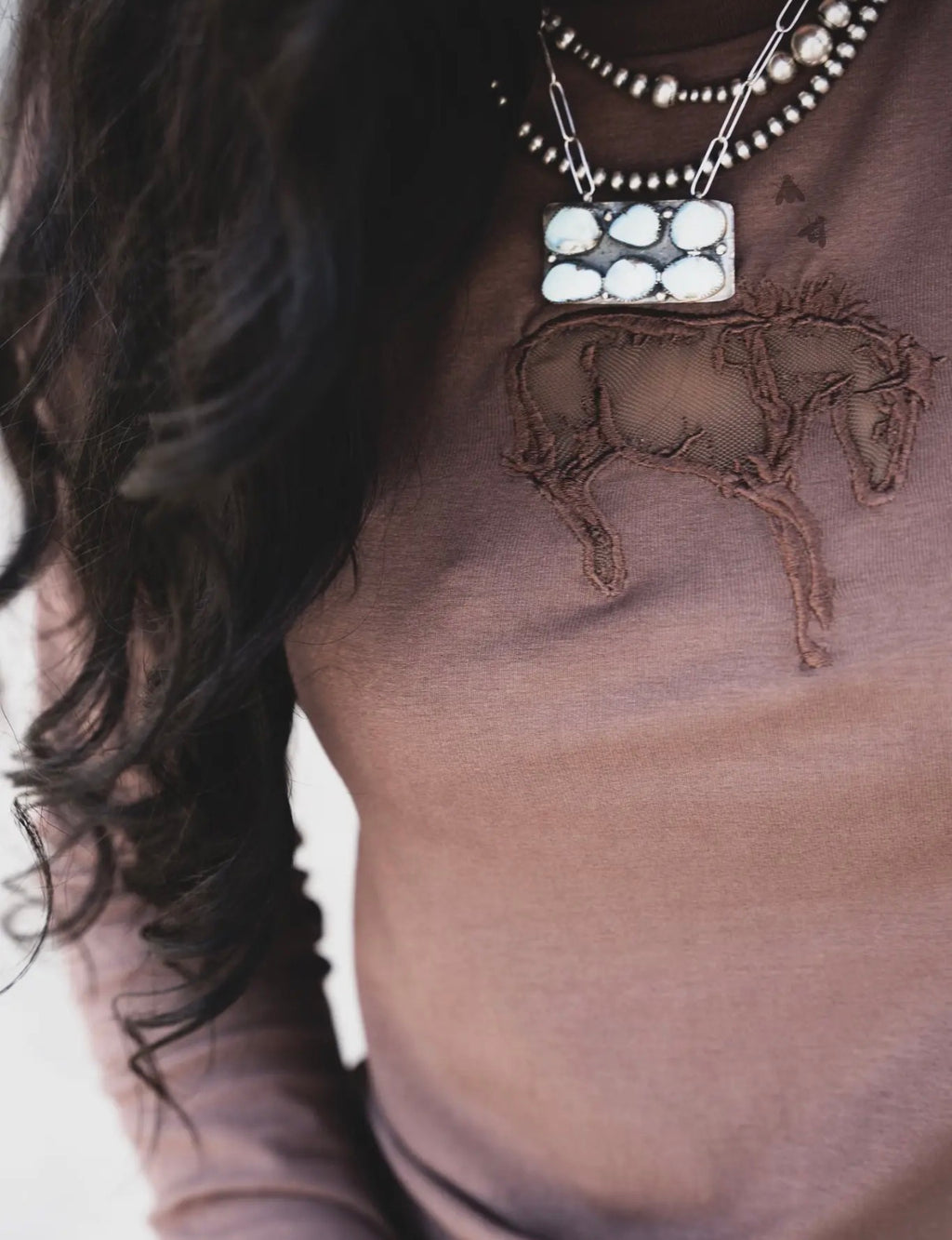 Long Sleeve Horse Top