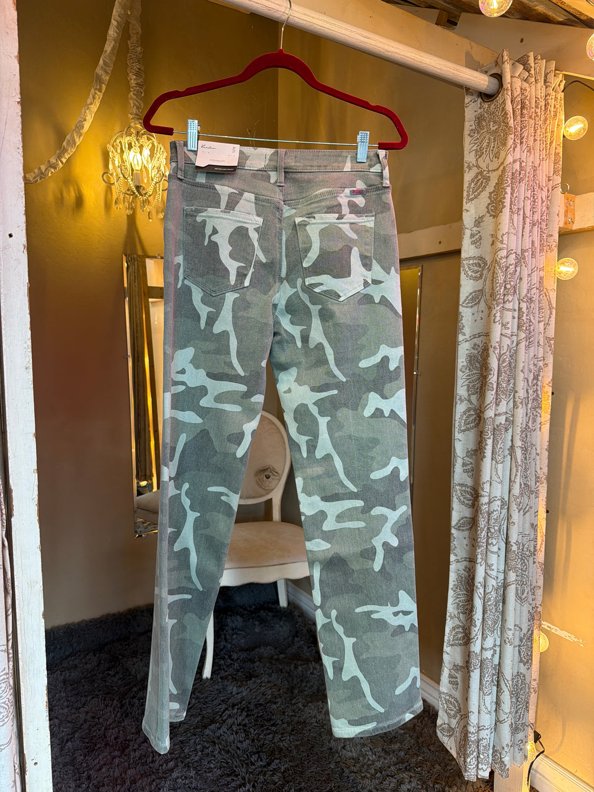 Kancan High Rise Camo Straight