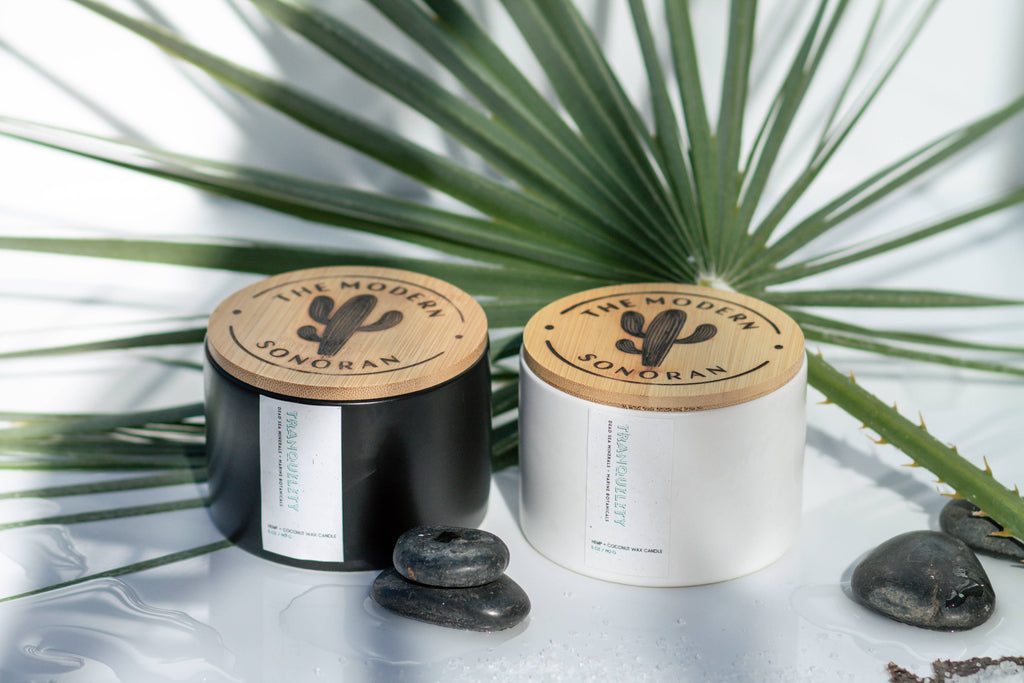 Tranquility: Dead Sea Spa Quiet Luxury Hemp Candle, 5 oz: White / 5 oz.