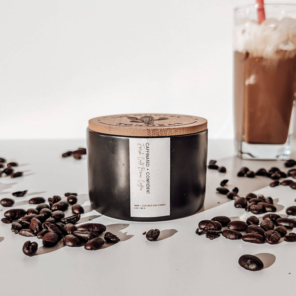 Farmhouse Candle, Caffeinated & Confidedent (Hemp) 5oz.: Sage Green