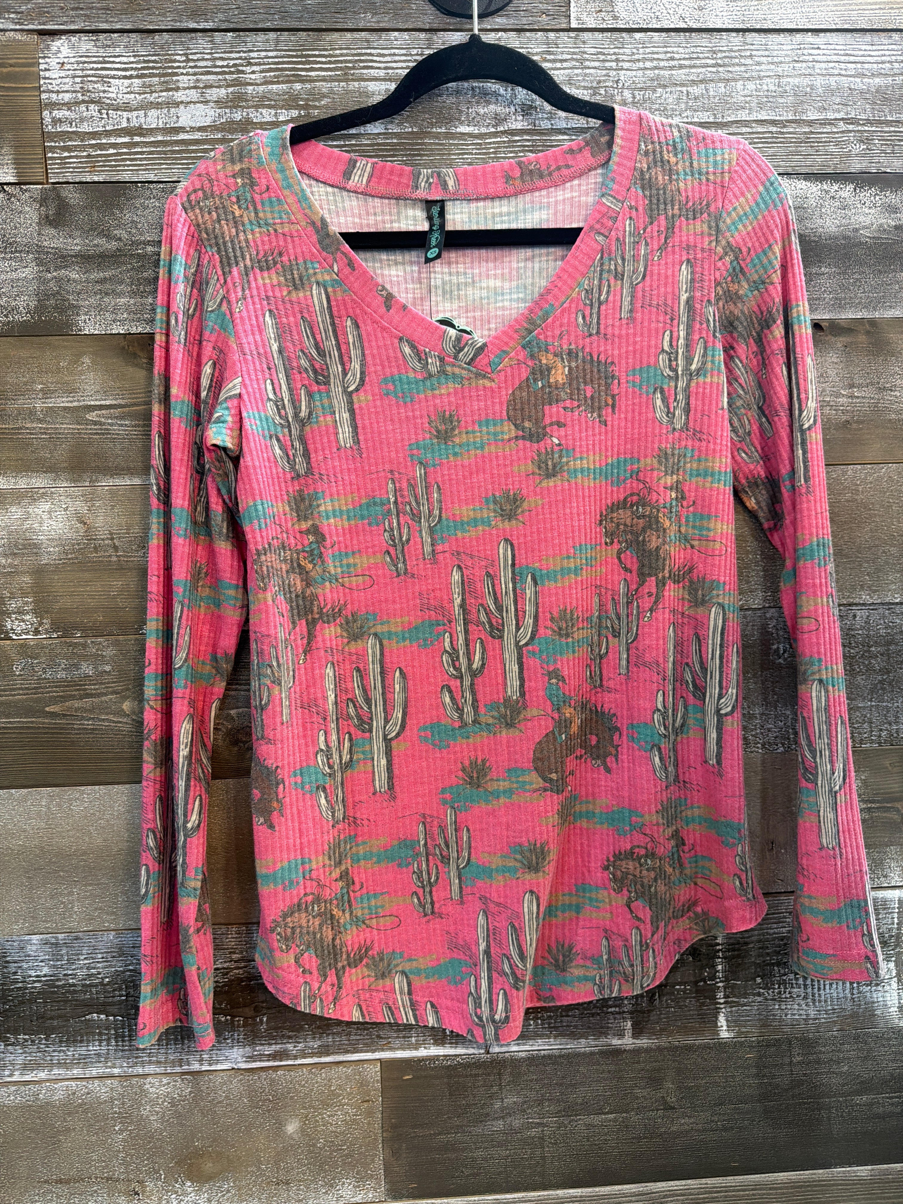 Blush and Bronco Long Sleeve