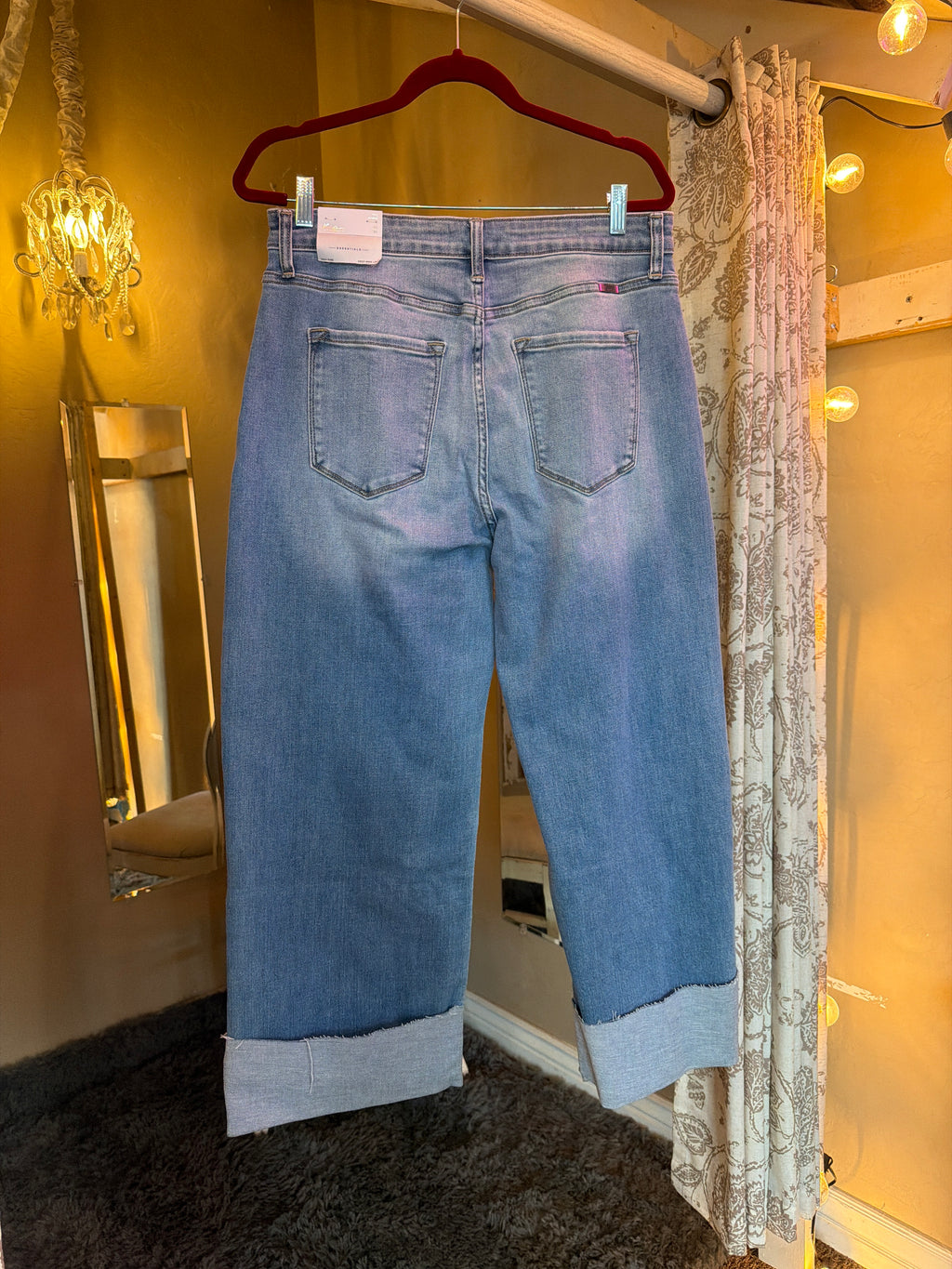 Kancan High Rise Crop Wide Leg
