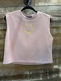 Purple Horseshoe Sleeveless Top