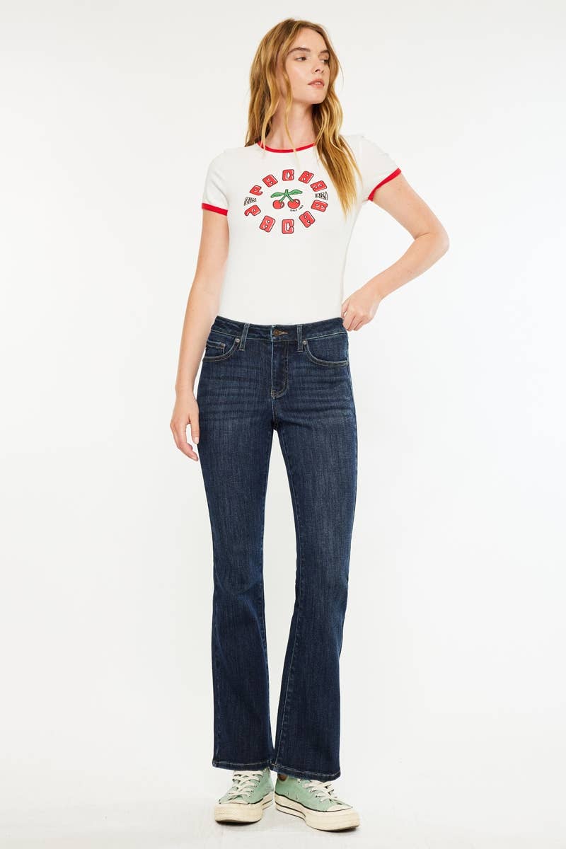 PETITE  MID RISE BOOTCUT-DARK / 1/24