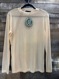 Sterling Kreek Cream mesh top