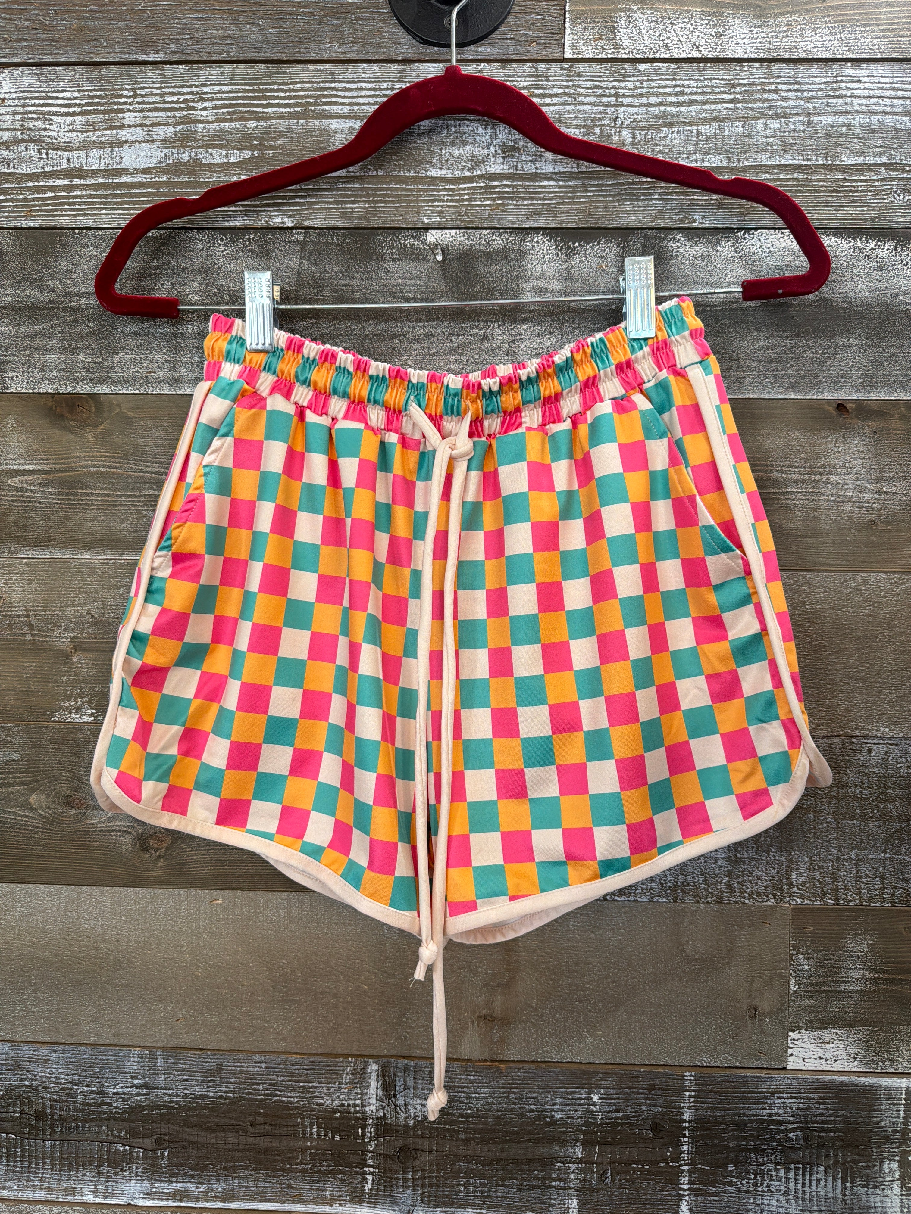 Sterling Kreek Colorful Checker Shorts