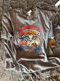 Gray Washed America Tee-Clearance