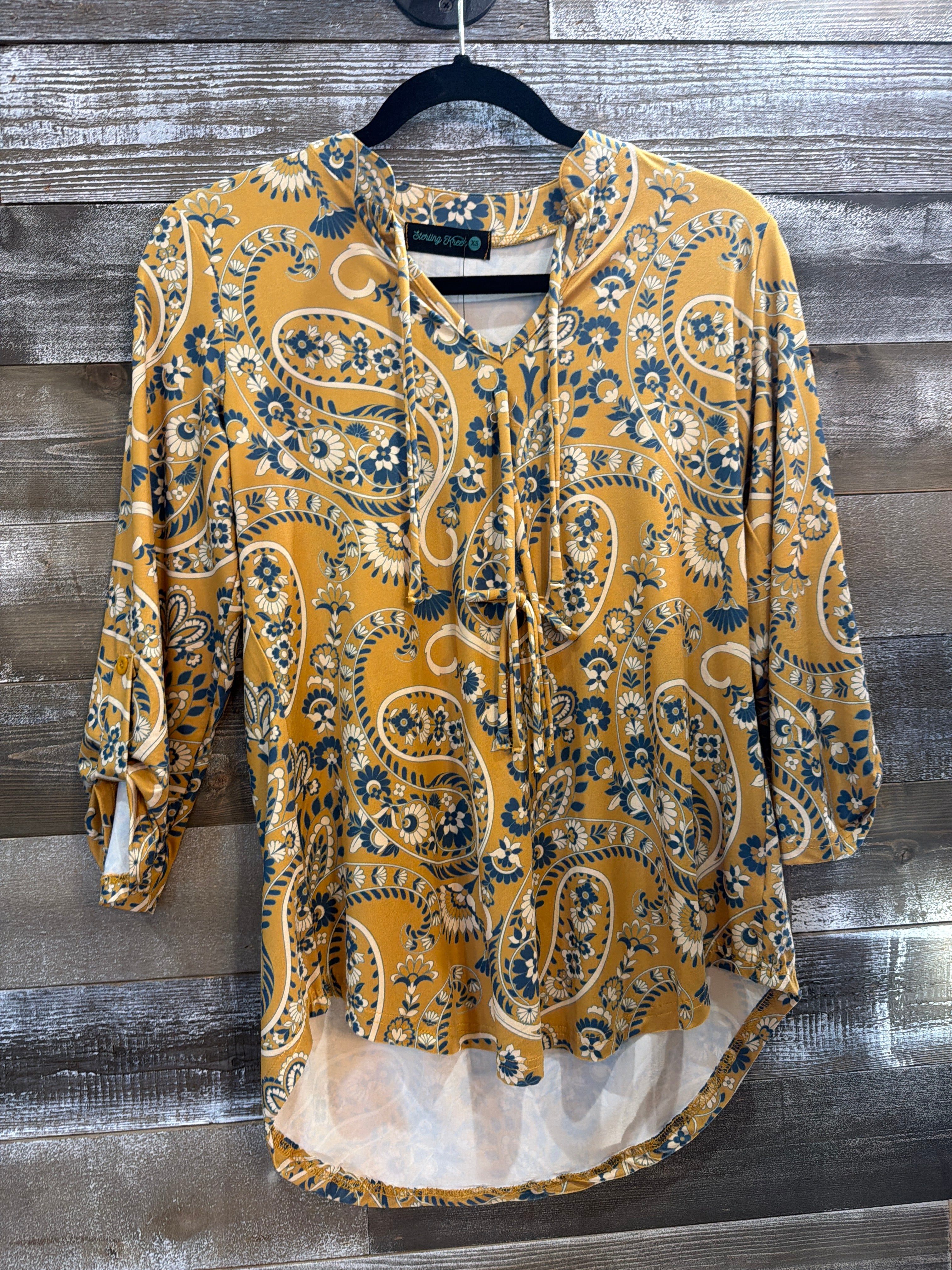 Yellow Paisley Blouse