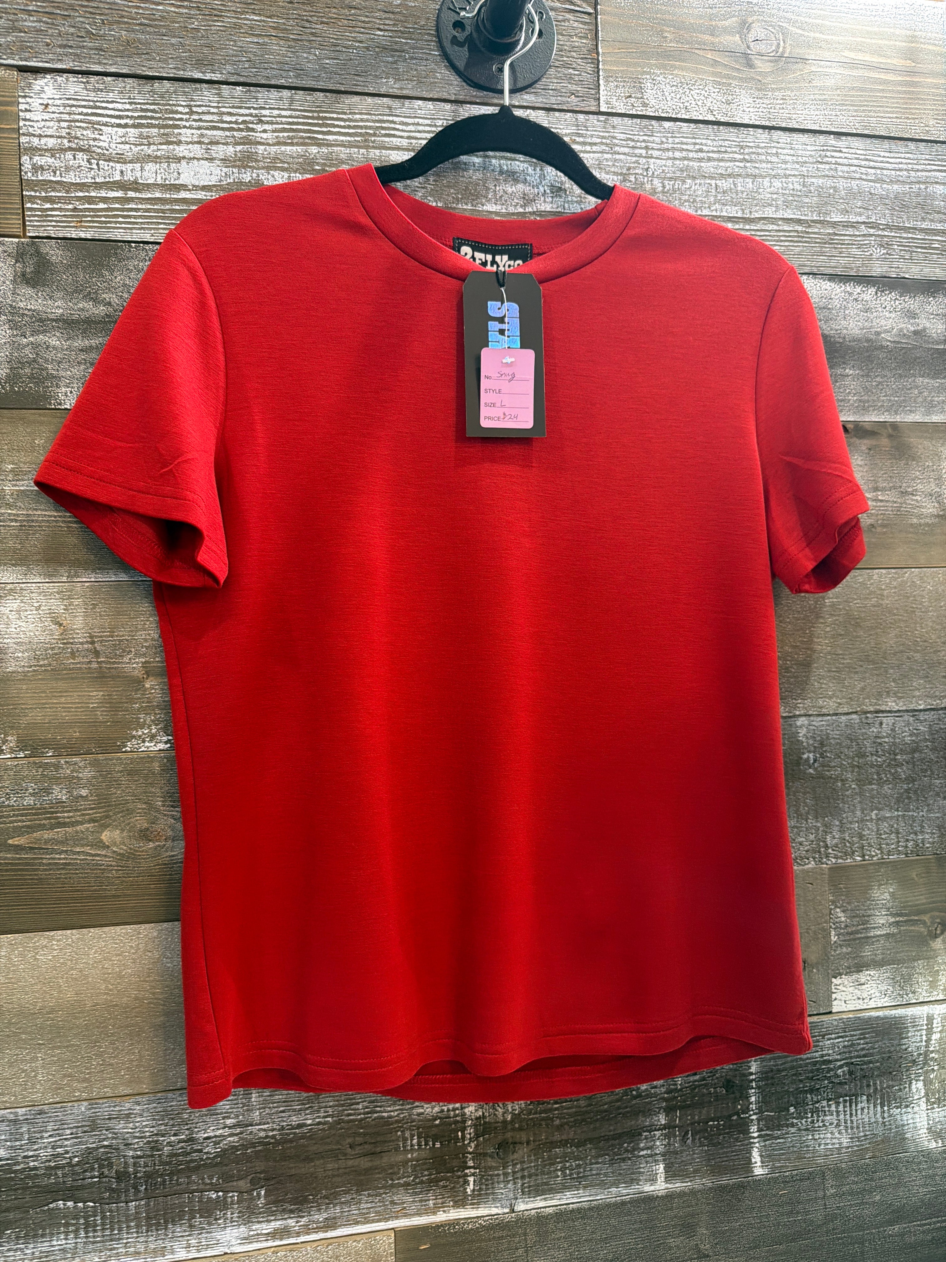 2Fly Snug Red Blouse