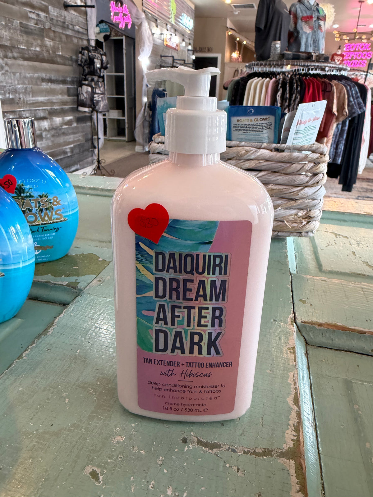 Daiquiri Dream After Dark Tan Extender & Tattoo Enhancer with Hibiscus