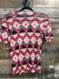 Sterling Kreek Southern Charm Aztec Mesh Top