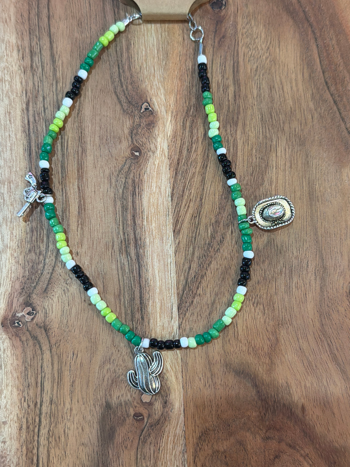 Beaded Western Charm Necklace
