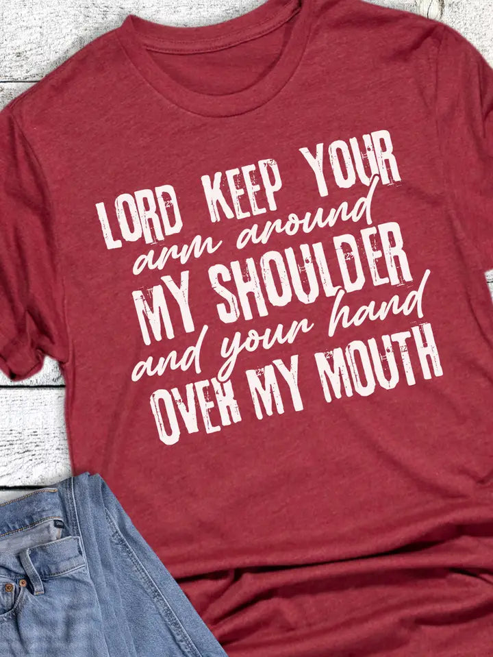 Faith Hand Over Mouth Tee