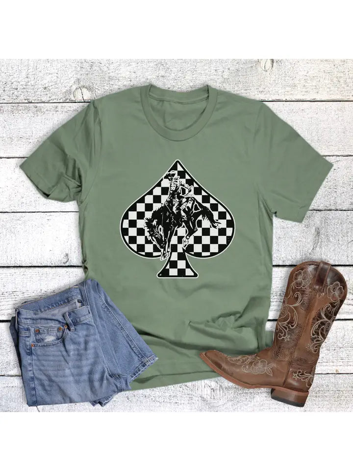 Western Cowboy Check Spade