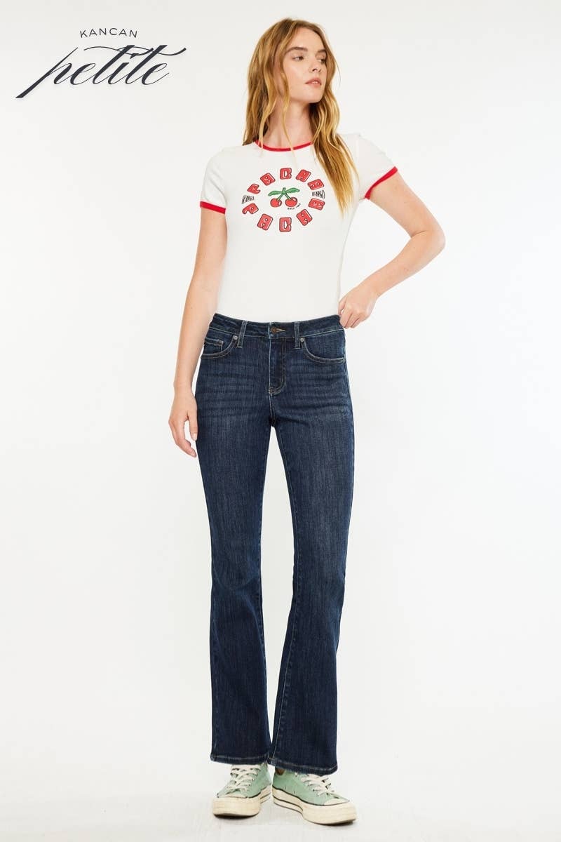 PETITE  MID RISE BOOTCUT-DARK / 1/24