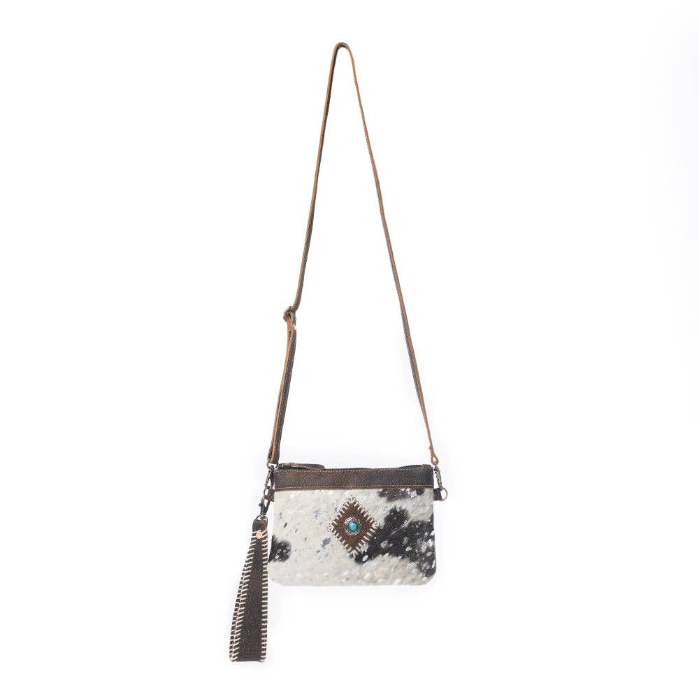 Eye of the Goddess Crossbody Bag in Black