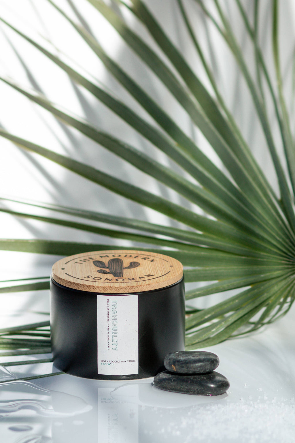 Tranquility: Dead Sea Spa Quiet Luxury Hemp Candle, 5 oz: White / 5 oz.