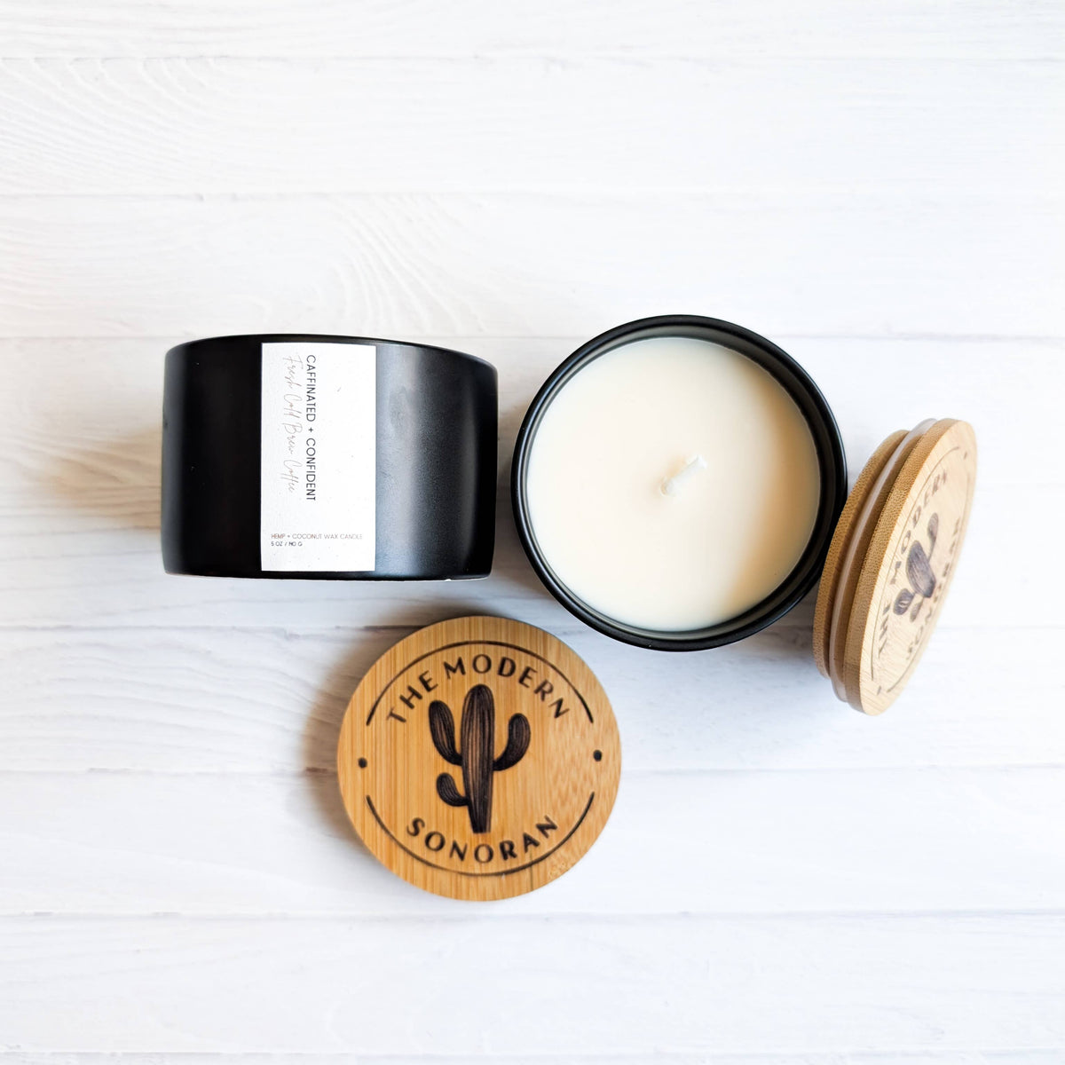 Farmhouse Candle, Caffeinated & Confidedent (Hemp) 5oz.: Sage Green