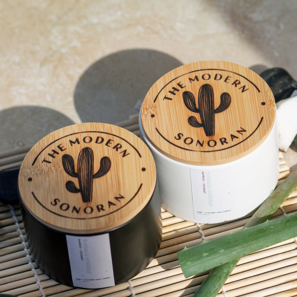 Emerald Hideaway Quiet Luxury Hemp + Coconut Candle, 5 oz: Black (5 oz)