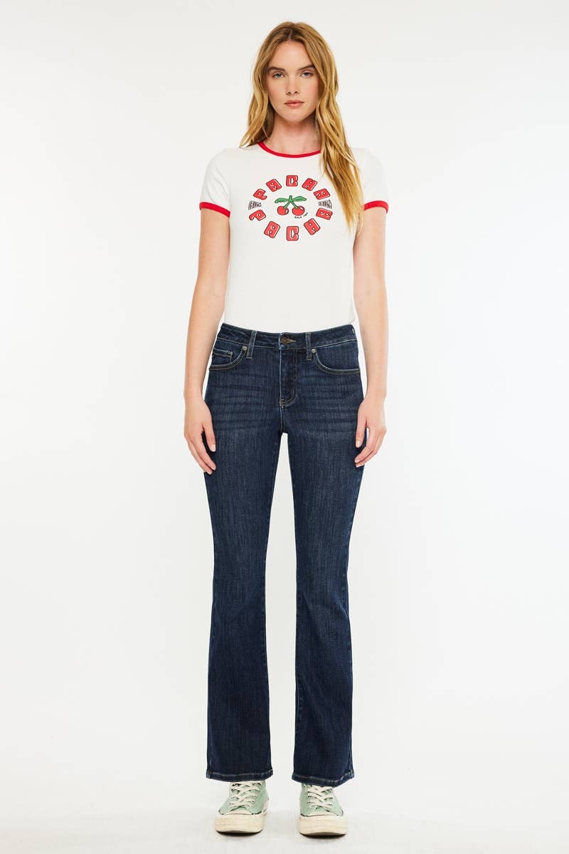 PETITE  MID RISE BOOTCUT-DARK / 1/24