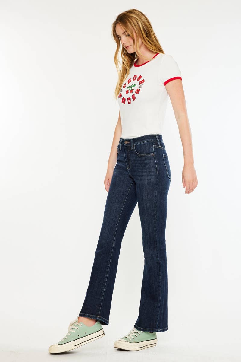 PETITE  MID RISE BOOTCUT-DARK / 1/24